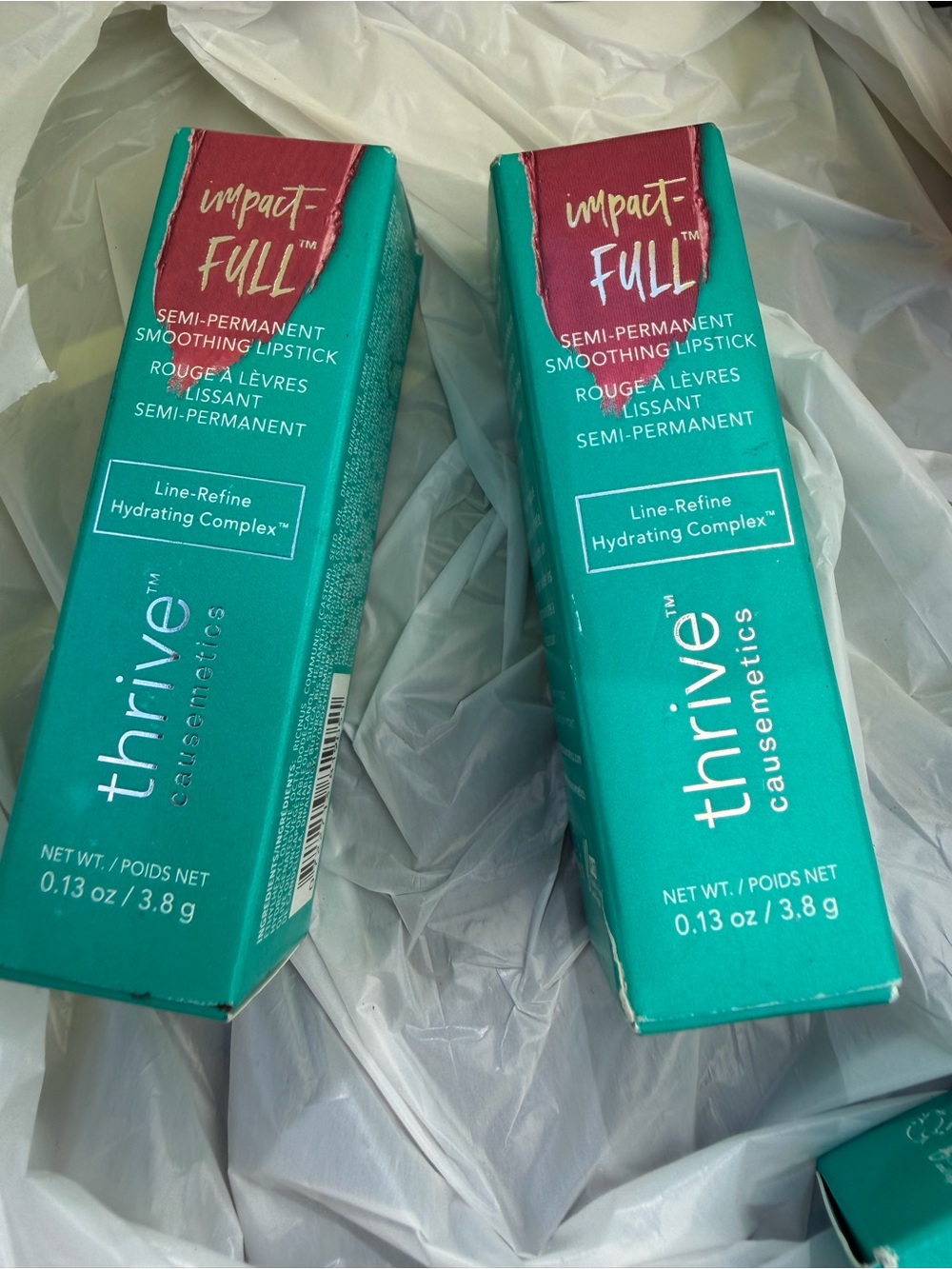 2 Thrive Causemetics Impact-Full Semi-Permanent Smoothing Lipstick Ruth. New!